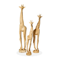 Swazi Carved Giraffe Statues front and option 10