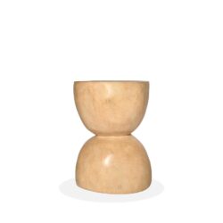 Swazi Hourglass Carved Side Table