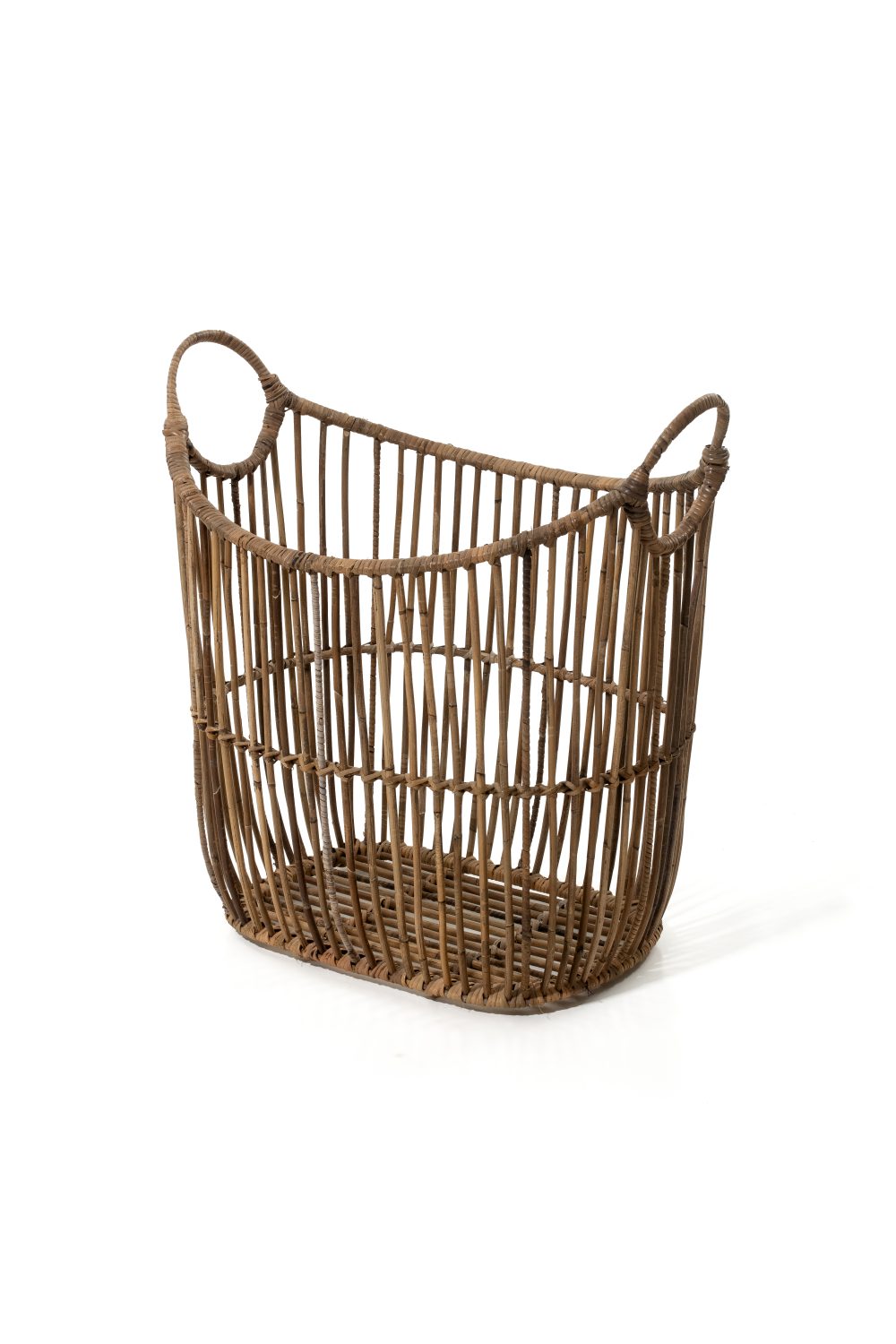 Grey Rattan Boat Basket - Image 2