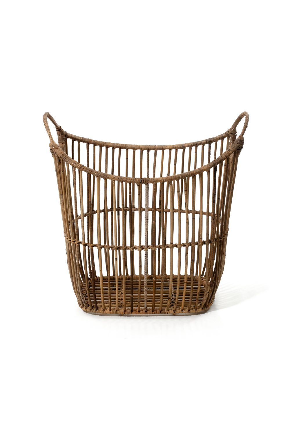 Grey Rattan Boat Basket