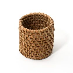 Handwoven Natural Rattan Napkin Ring 2